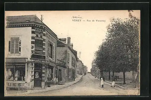 AK Verzy, Rue de Verzenay