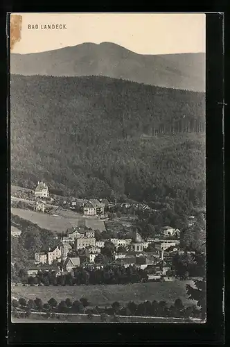 AK Bad Landeck, Teilansicht mit Bergen