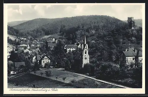 AK Tautenburg, Gesamtansicht mit Blick auf die Kirche