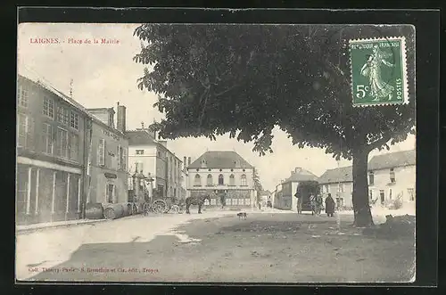 AK Laignes, Place de la Mairie