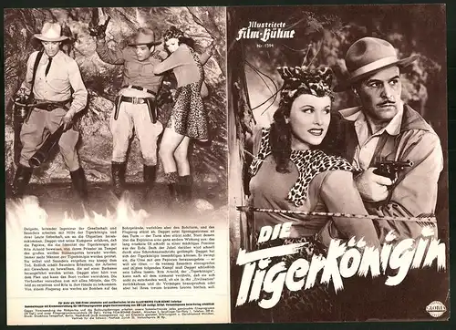 Filmprogramm IFB Nr. 1394, Die Tigerkönigin, Allan Lane, Linda Stirling, Regie Spencer Bennet & Wallace Grissell