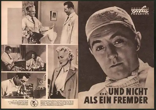 Filmprogramm PFP Nr. 111 /57, Und nicht als ein Fremder, Frank Sinatra, Robert Mitchum, Regie Stanley Kramer