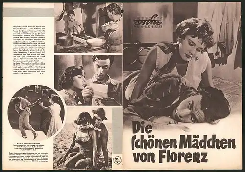 Filmprogramm PFP Nr. 70 /57, Die schönen Mädchen von Florenz, Antonio Cifariello, Giulia Rubni, Regie Valerio Zurlini