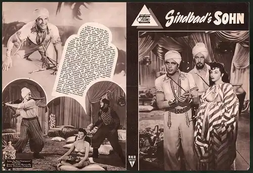 Filmprogramm DNF, Sindbad`s Sohn, Dale Robertson, Vincent Price, Leon Askin, Regie: Ted Tetzlaff