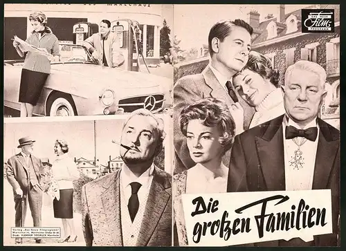 Filmprogramm DNF, Die grossen Familien, Jean gabin, Annie Ducaux, Jean Desailly, Regie Denys de la Patelliere