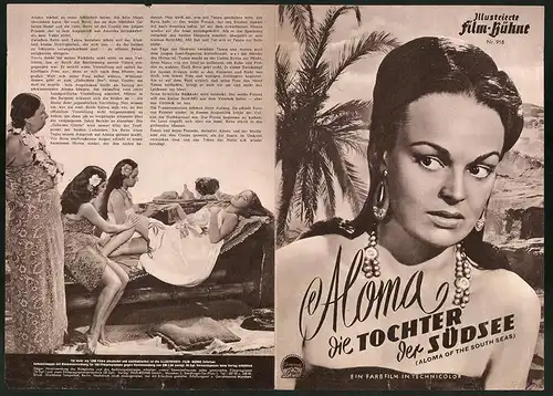 Filmprogramm IFB Nr. 918, Aloma, Die Tochter der SÃ¼dsee, Dorothy Lamour, Jon Hall, Lynne Overman, Regie Alfred Santell