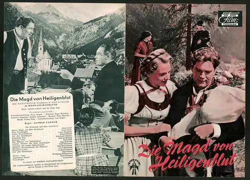 Filmprogramm DNF, Die Magd von Heiligenblut, Alice Graf, Erich Auer, Lucie Englisch, Regie Alfred Lehner