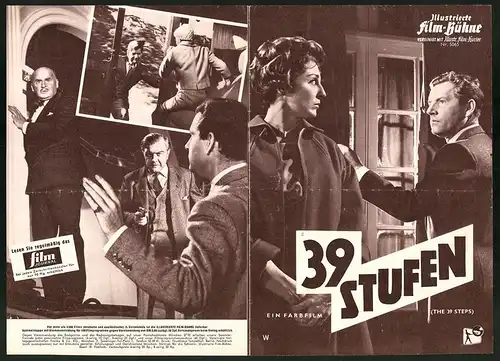 Filmprogramm IFB Nr. 5065, 39. Stufen, Kenneth More, Taina Elg, Barry Jones, Regie Ralph Thomas