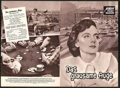 Filmprogramm DNF, Das grausame Auge, Barbara Baxley, Gary Merrill, Herschel Bernardi, Regie Ben Maddow