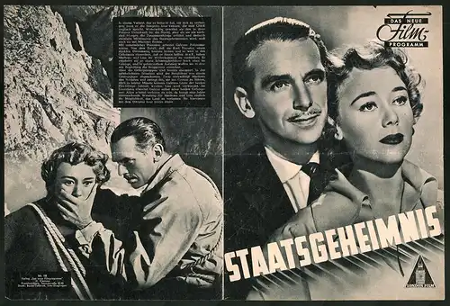 Filmprogramm DNF, Staatsgeheimnis, Douglas Fairbanks jr., Glynis Johns, Regie: Sydney Gilliat