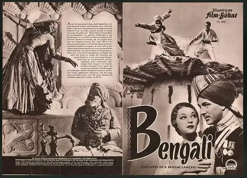 Filmprogramm IFB Nr. 1267, Bengali, Gary Cooper, Franchot Tone, Regie: Henry Hathaway