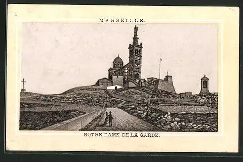 Sammelbild J J. O`Scanlan, Marseille, Notre Dame de la Garde