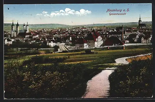 AK Naumburg a. d. Saale, Blick auf Ortschaft