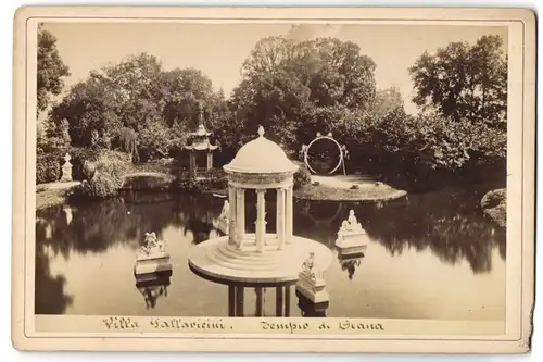 Fotografie C. Degoix, Genova, Ansicht Genova, Tempio di Diana, Villa Pallavicini