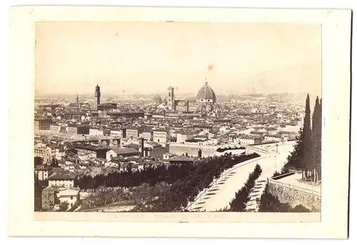 Fotografie unbekannter Fotograf, Ansicht Firenze, Panorama dal Viala del Colli