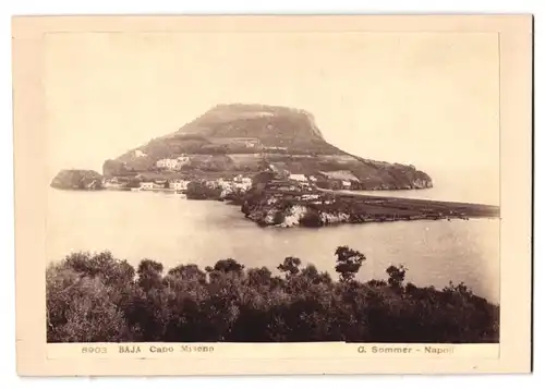 Fotografie G. Sommer, Napoli, Ansicht Miseno, Capo Miseno