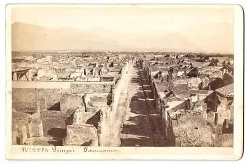 Fotografie Michele Amodiom, Napoli, Ansicht Pompei, Panorama der Ruinen