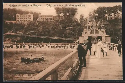 AK Sellin / Rügen, Blick von der Landungsbrücke