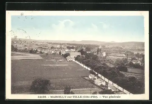 AK Marcilly-sur-Tille, Vue générale