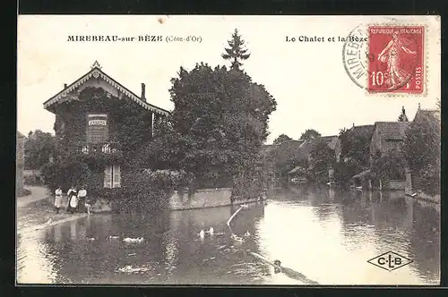 AK Mirebeau-sur-Bèze, Le Chalet et la Bèze