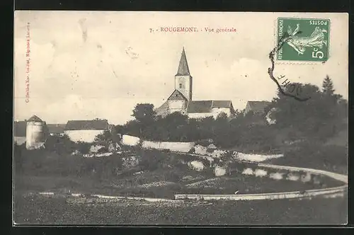 AK Rougemont, Vue générale, Kirche