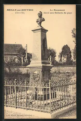 AK Meilly-sur-Rouvres, Le Monument eleve aux Enfants du pays