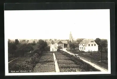 AK Nottuln i. W., Strasse am Ortseingang