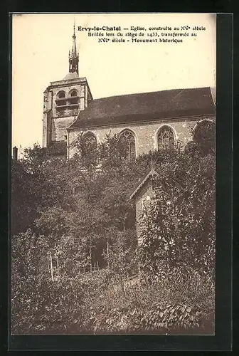 AK Ervy-le-Chatel, Eglise construite au XVe siècle