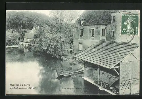 AK Marnay-sur-Seine, Quartier du Carita