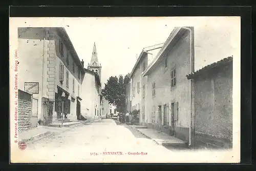 AK Reyrieux, Grande-Rue, Strassenpartie