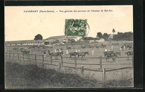 AK Faverney, Vue generale des parcours de l`Annexe de Bel-Air