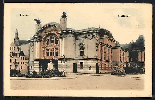 AK Thorn, Stadttheater mit Standbild