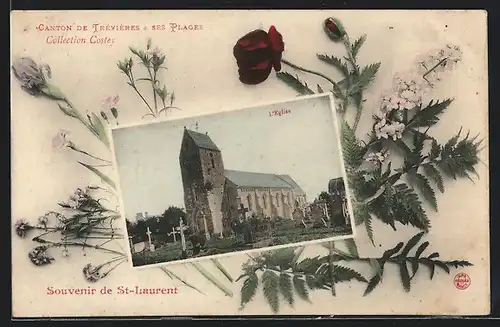 Passepartout-AK Saint-Laurent-sur-Mer, L`Eglise