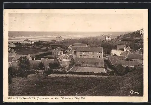 AK Saint-Laurent-sur-Mer, Vue Generale, Cote Est