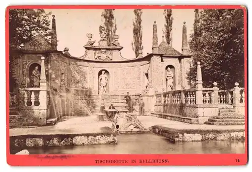 Fotografie Würthle & Spinnhirn, Salzburg, Ansicht Salzburg, die Tischgrotte im Schloss Hellbrunn