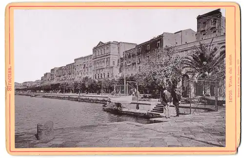 Fotografie Römmler & Jonas, Dresden, Ansicht Siracusa, Vista del molo, Uferpromenade