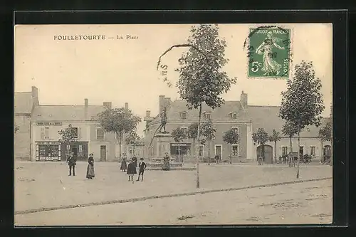 AK Fouulletourte, La Place et monument