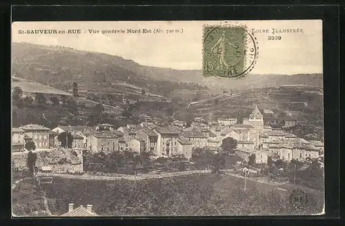 AK St-Sauveur-en-Rue, Vue générale Nord-Est