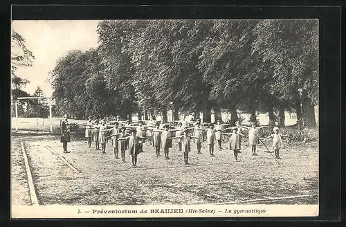 AK Beaujeu, Prèventorium -La gymnastique