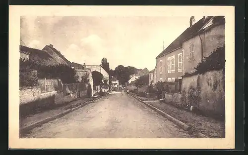 AK Dampierre-sur-Salon, Rue Pasteur, Strassenpartie