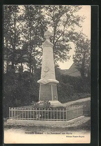 AK Pernois, Le Monument aux Morts