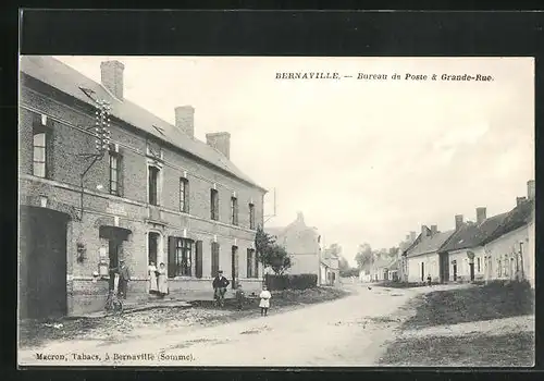 AK Bernaville, Bureau de Poste & Grande-Rue