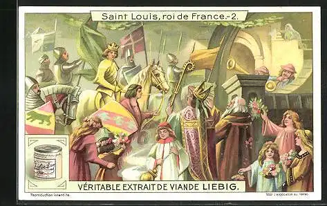 Sammelbild Liebig, Saint Louis, roi de France, 2.