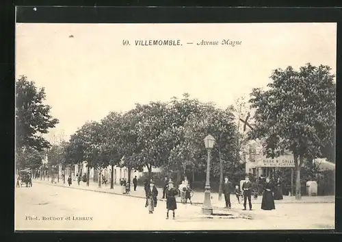 AK Villemomble, Vue en Avenue Magne