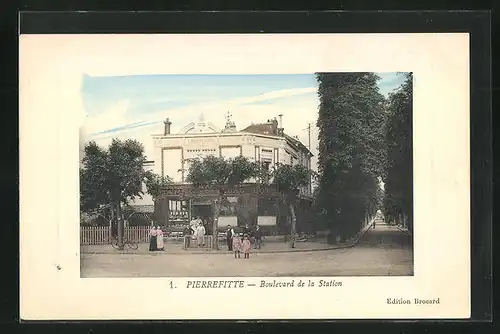 Präge-AK Pierrefitte, Boulevard de la Station