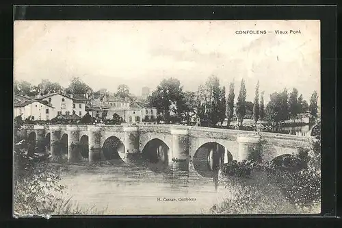 AK Confolens, Vieux Pont