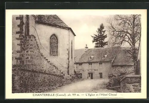 AK Chanterelle, L`Eglise et l`Hotel Chezal