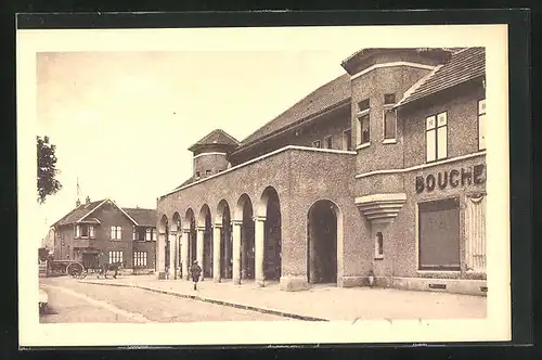 AK Gennevilliers, Cité Jardin, Office public d'H. B. M. du département de la Seine, Boucherie