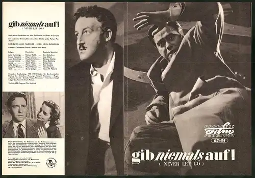 Filmprogramm PFP Nr. 65 /64, Gib niemals auf!, Richard Todd, Peter Sellers, Regie: John Guillermin