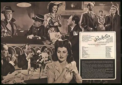 Filmprogramm IFB Nr. 313, Bedelia, Margaret Lockwood, Anne Crawford, Regie: Lance Comfort